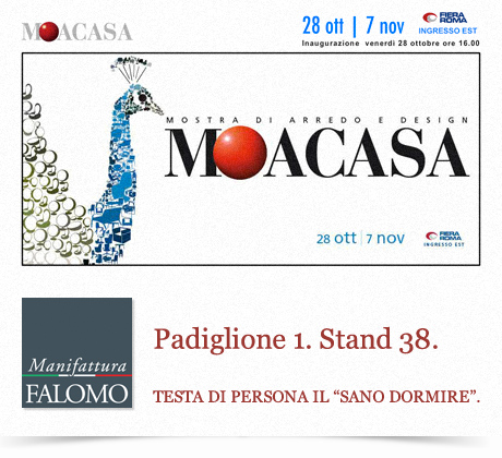 Materassi Falomo in fiera a Roma: “MOACASA 2011”